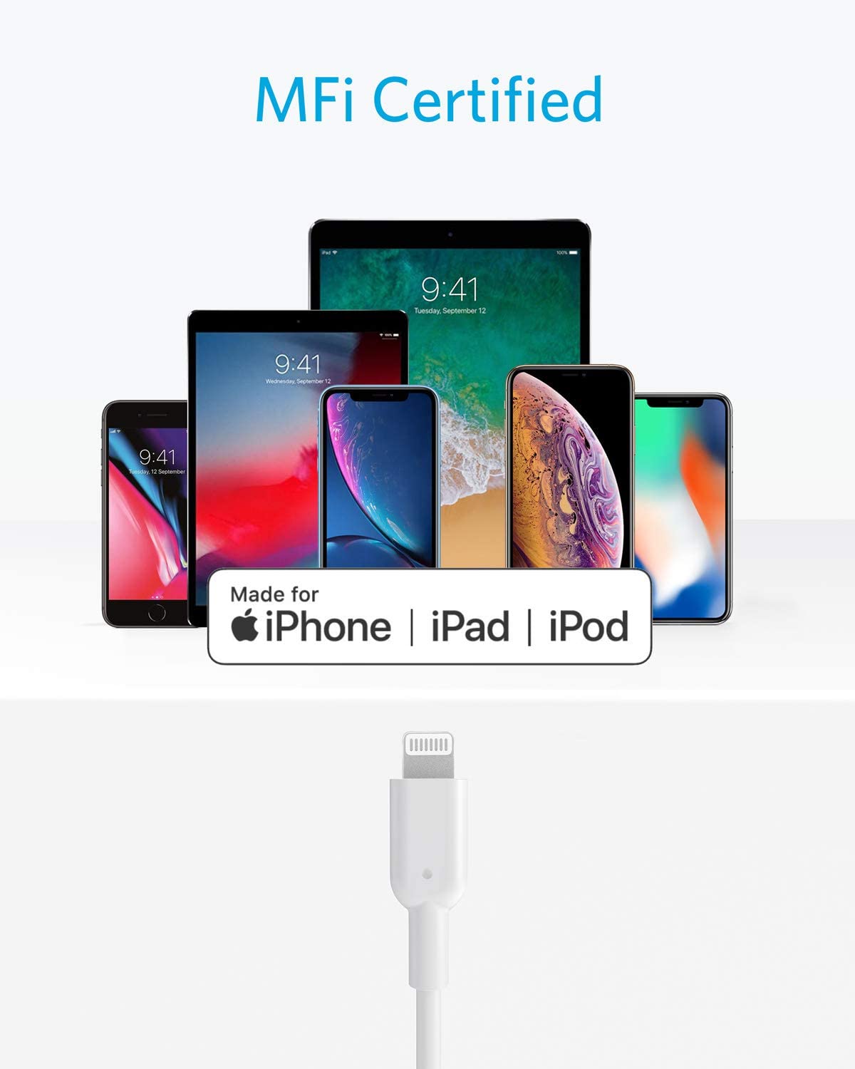 PowerLine II USB-C to Lightning Cable (6 ft)