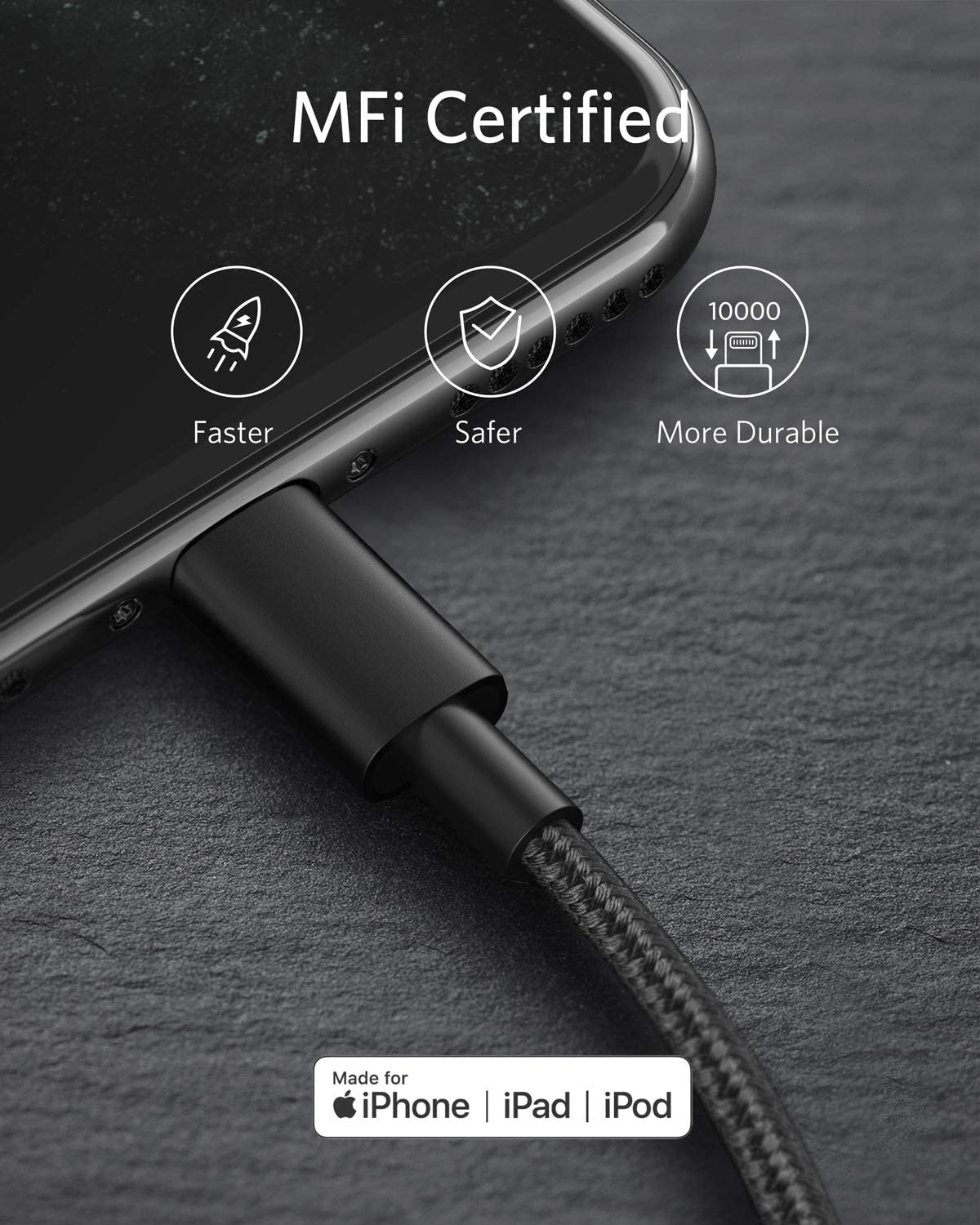 New Nylon USB-C to Lightning Cable (6 ft)